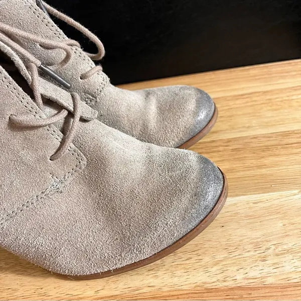 Toms Lunata Tan Burnished Heeled Ankle‎ Boots Size 8.5 - Image 3
