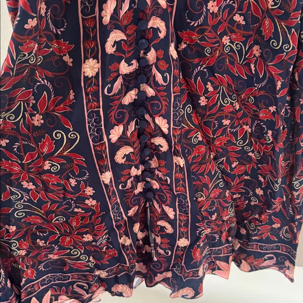 FARM Rio Boho Floral Scarf Print Sleeveless Midi Dress , Size Small, $260 - Image 7
