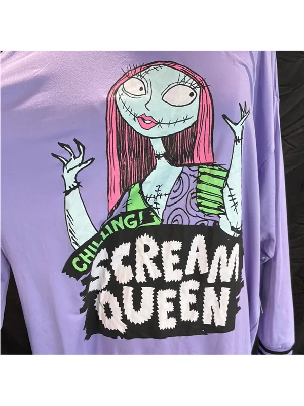 Disney Lavender Scream Queen Tunic with Pink & Mint Graphic - Image 5