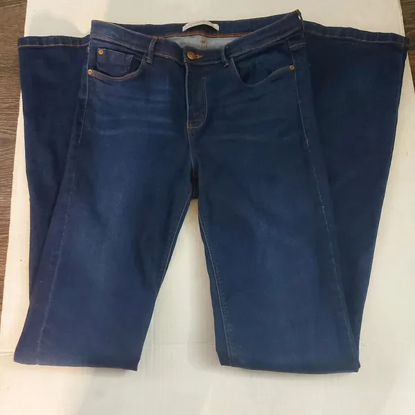 ZARA Trafuluc Denim Makers Flare Jeans 8 Festival 70s Festival Hippie Cosplay - Image 5