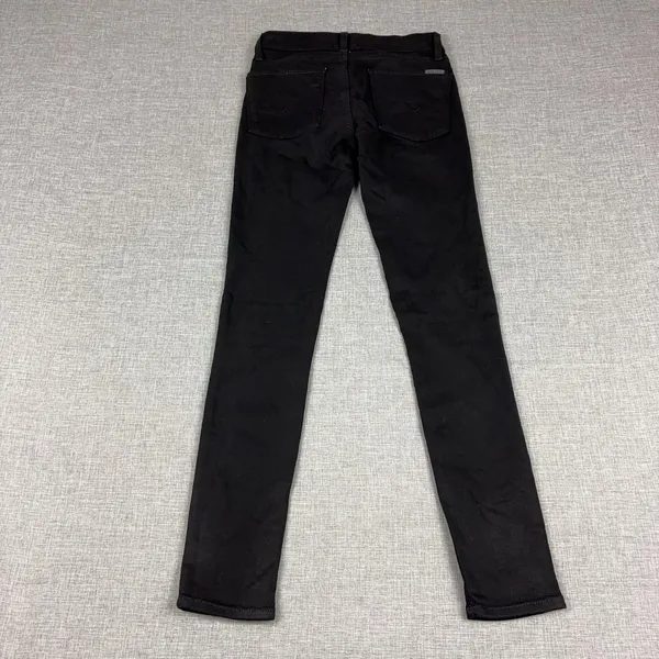 Hudson Jeans Womens 23 Black Low Rise Skinny Stretch Denim 5-Pocket Made USA - Image 4