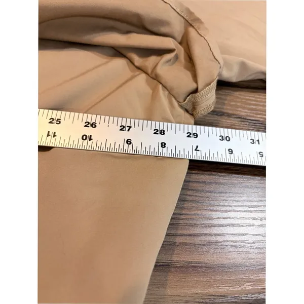 Abercrombie & Fitch Tan Trench Coat Water Resistant Belted XL - Image 9