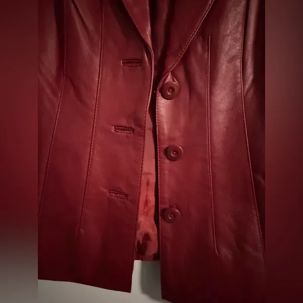 East 5th Rich Burgundy Leather Jacket - Image 4
