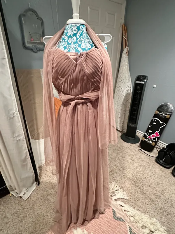 Birdy Grey Grey Bridesmaid Dress in taupe large - Image 2