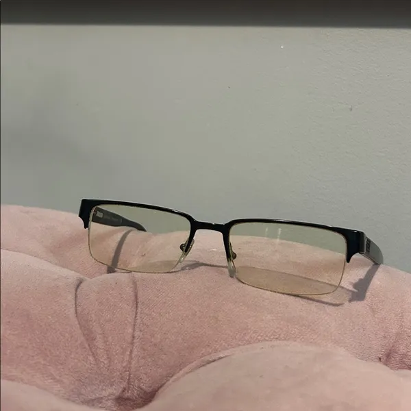 VERSACE MOD.1184 1261 Matte Black Mens Rectangle Half Rim Eyeglasses 53🔲18 140 - Image 9
