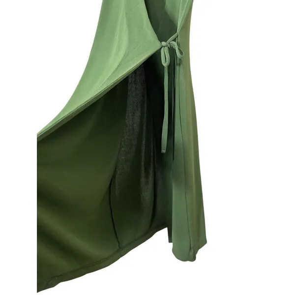 Old Navy‎ Y2K Green Wrap Dress Size M - Image 4