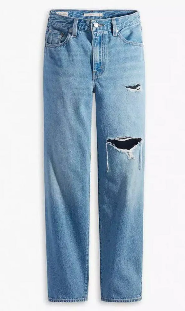 Levi's Premium Women's 24x30 Baggy Dad Jeans In the Middle Medium Wash - Image 5
