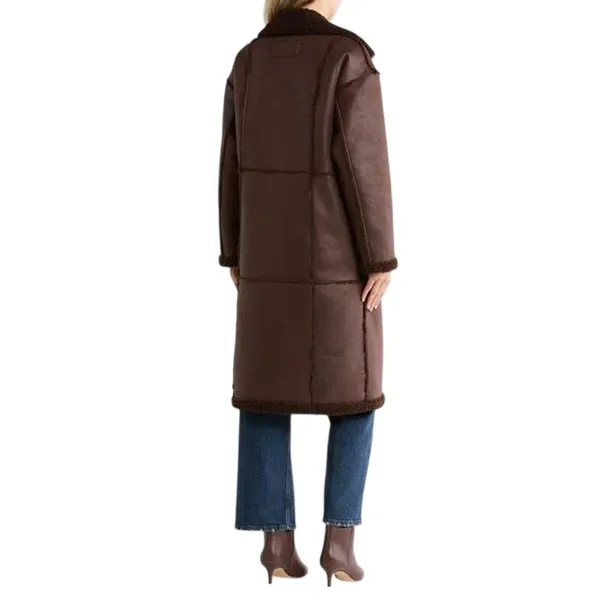 BCBGeneration Faux Shearling Lined Retro Coat Size XL - Image 3