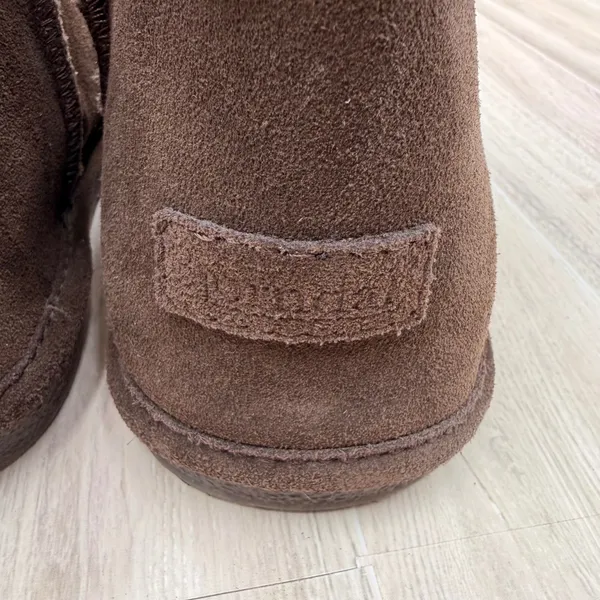 Bjorndal Boots Womens Size 11 Chocolate Brown Suede Faux Fur Tall Pull On Winter - Image 7