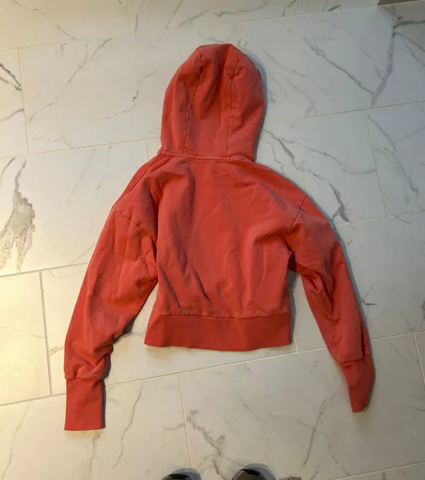 JoyLab Cropped Orange/Pink Hoodie - Image 6