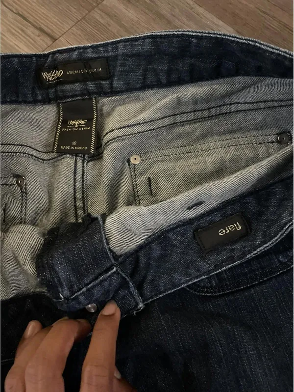 Mossimo y2k 2000s flared bell bottom jeans Women's Sz 12 Blue - Image 2