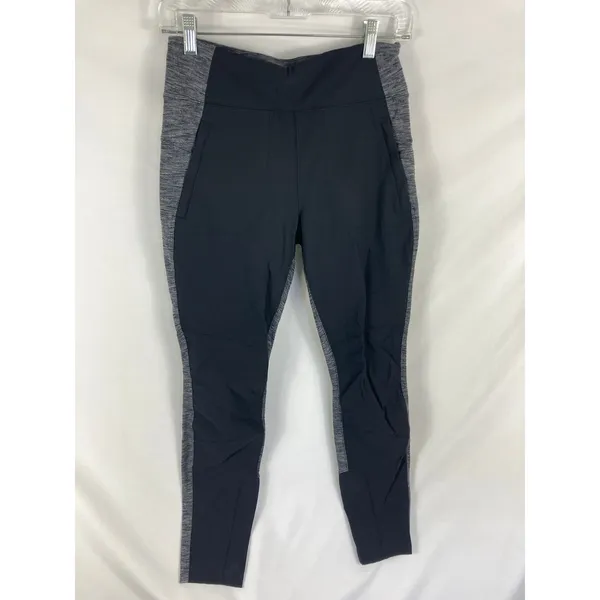 Athleta Highline Hybrid Ankle Legging Pant Grey Balck Size 8 - Image 3