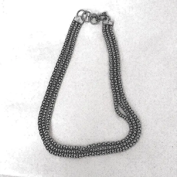 SILPADA 3-Strand Sterling Silver Popcorn Necklace NIB - Image 5