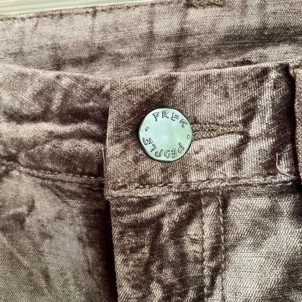 NWT Free‎ People Velvet Crop Pants Taupe Size 26 - Image 7
