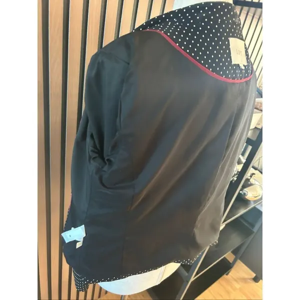 Loft polkadot blazer size M work blazer office wear - Image 4