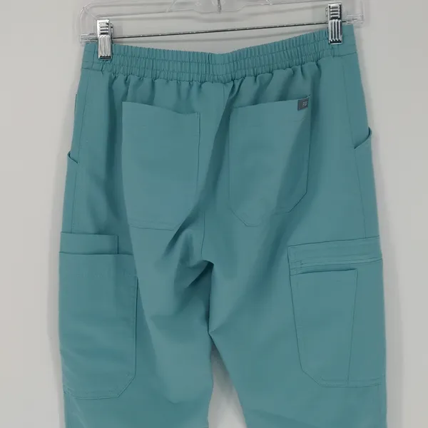 Figs Women's Teal Slim Straight Leg Pant Scrub Bottom‎ Size Extra Small Cargo - Image 13