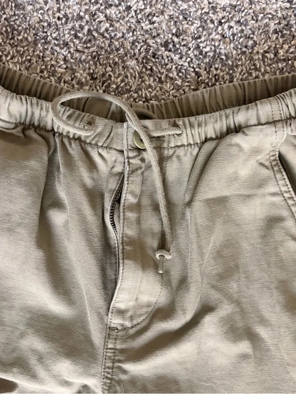 TNA Olive Green Drawstring Joggers - Image 5