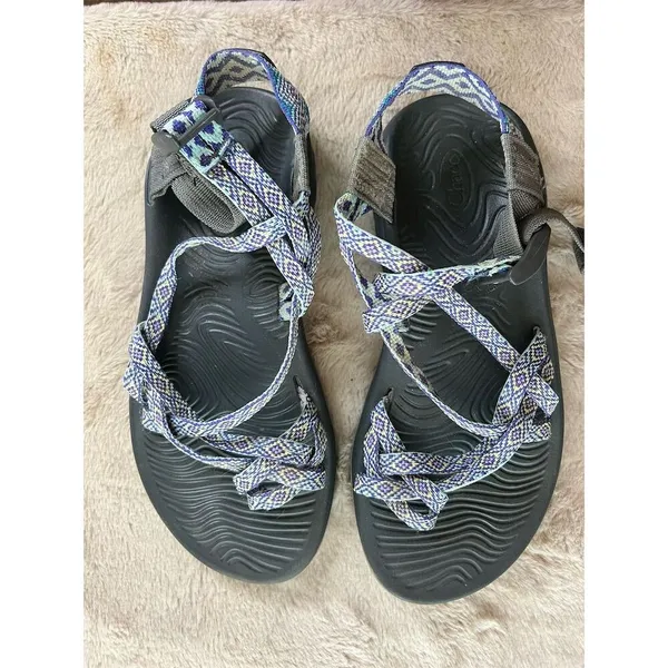 Chacos Women's Strappy Sport Hiking Sandals Blue Size 7 - Image 6