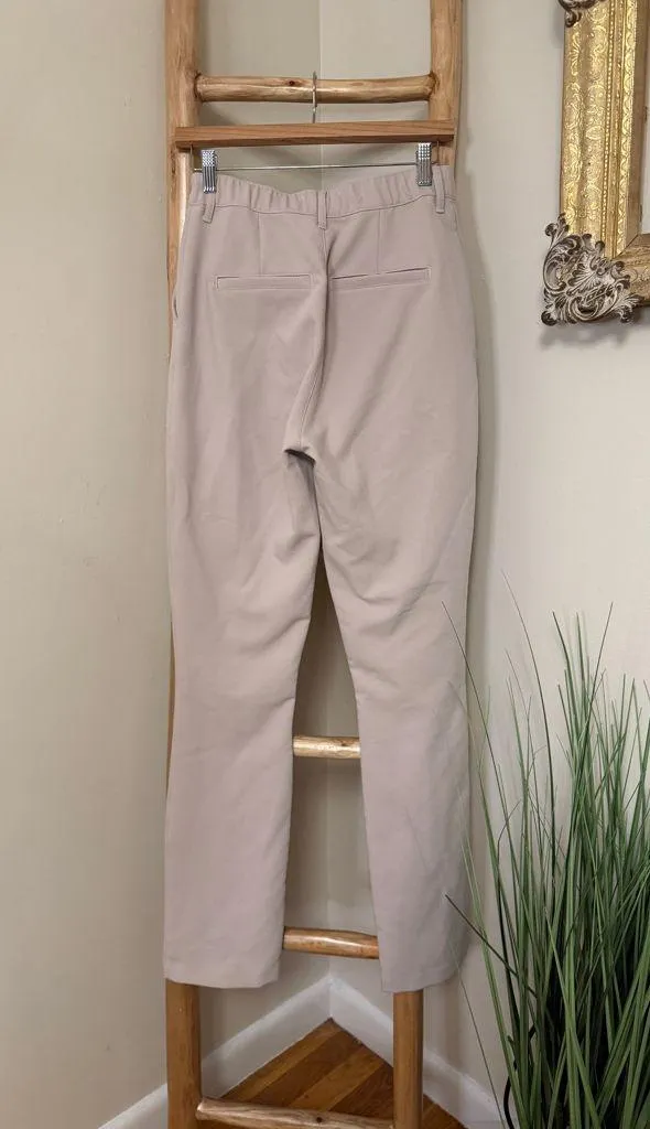 Abercrombie Ultra High Rise Skinny front Split Hem Size 4/27 Tan - Image 6