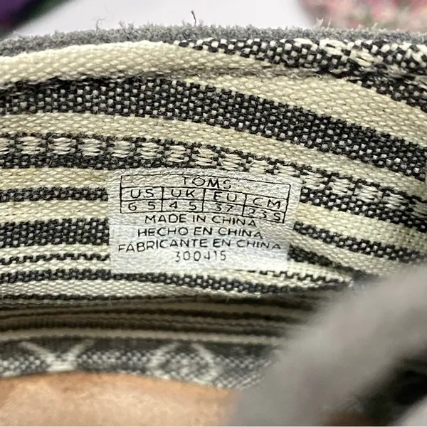 Toms Suede Desert Wedge Bootie Dark Gray Size 6.5‎ - Image 9