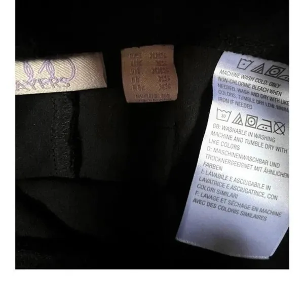 LOGO Layers Lori Goldstein Size XXS Knit Legging Black Back Pockets A346676​​​‎ - Image 4