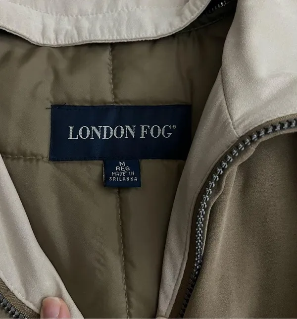 London Fog two in one Coat with zip out puffer M - Image 3