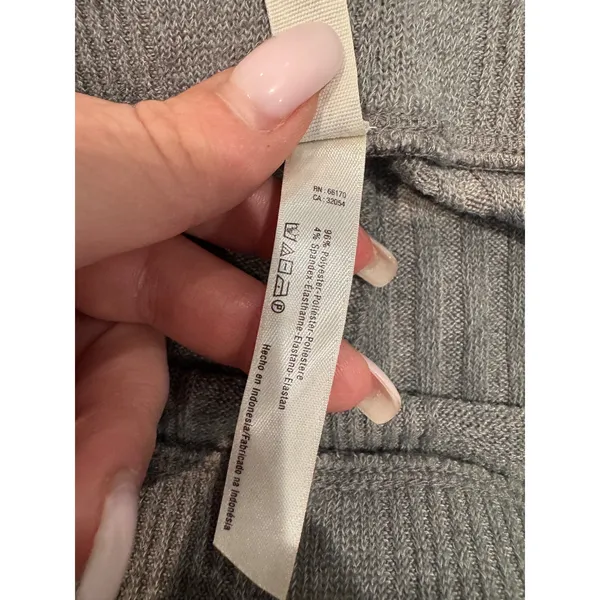 Free‎ People Ribbed Sweater Pants Pants Gray M Cozy Comfy - Image 9