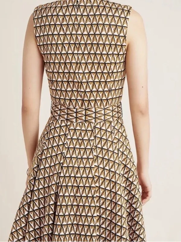 Anthropologie Hutch Amina Geometric Mini Dress Size S P - Image 4