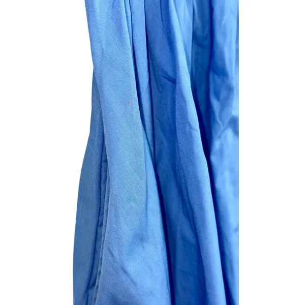 Abercrombie & Fitch Blue Smocked Back Puff Sleeve Mini Dress Womens Size XS P - Image 10