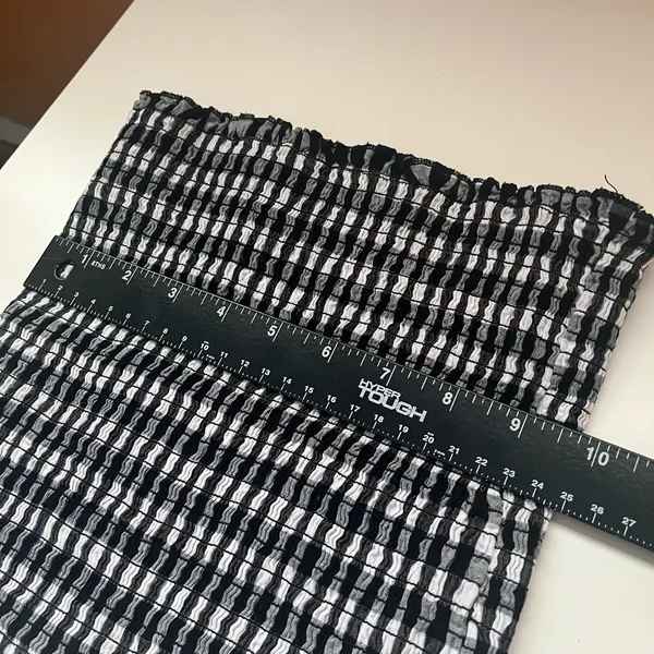 Brandy Melville John Galt Cleo Gingham Smocked Tube Tank Top - Image 8