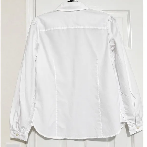 Tommy Hilfiger White Floral Embroidered Button Down Shirt Blouse NWT XS - Image 4