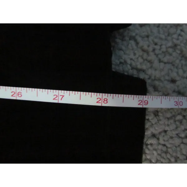Briggs Midi Skirt Size 12 Black Vintage 90s‎ Velvet Rayon Made in USA NWT - Image 3