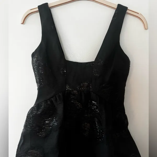 Maeve Antropologie Women’s Black Floral Embellished Dress - Image 5