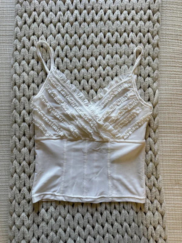 Pilcro Mesh Anthropologie Tank Top - Image 2