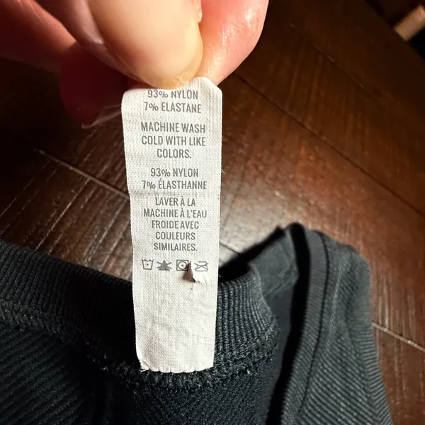 Offline by Aerie Seamless Ribbed‎ Crop Top Tank Washed Black Medium Support M - Image 5