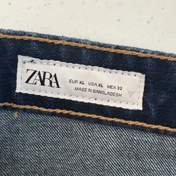 Zara Denim MIDI Jean‎ Skirt Back Slit Long Size XL EUC! 456 - Image 7