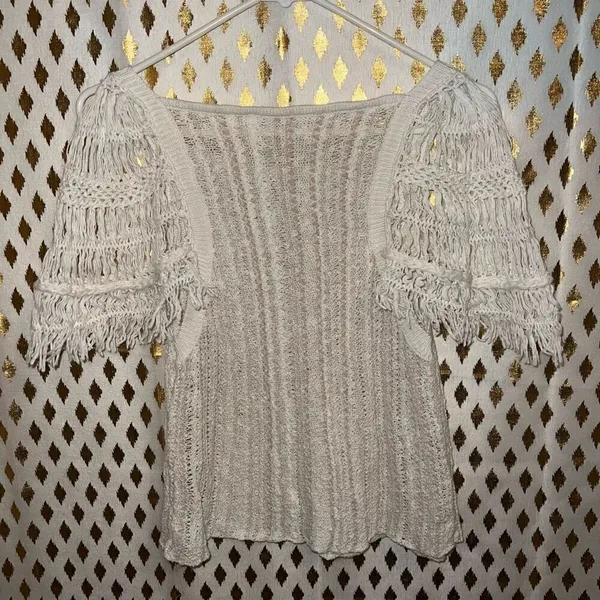 Free People Blackbird Macrame top Ivory comb size XS - Image 8