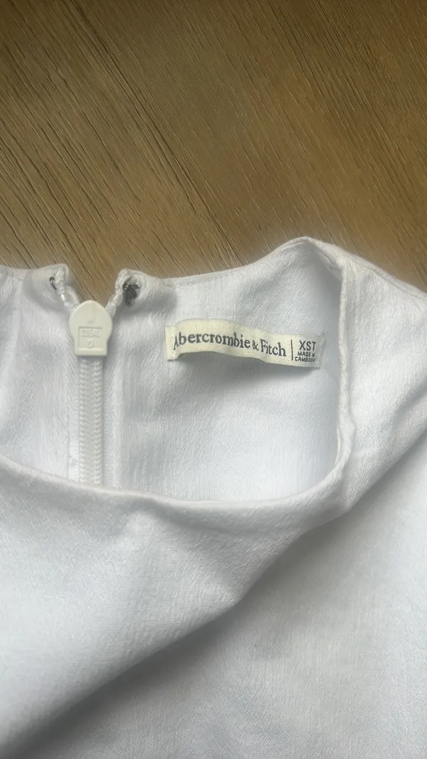 Abercrombie Dress Mini White Linen - Image 3