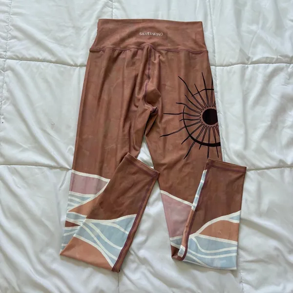 Silverwind Desert Sun High Waisted Sustainable Leggings Terracotta Womens Large - Image 6