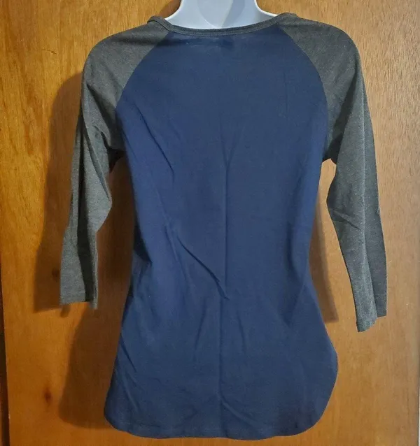 3/4 sleeve baseball tee Blue - Image 7