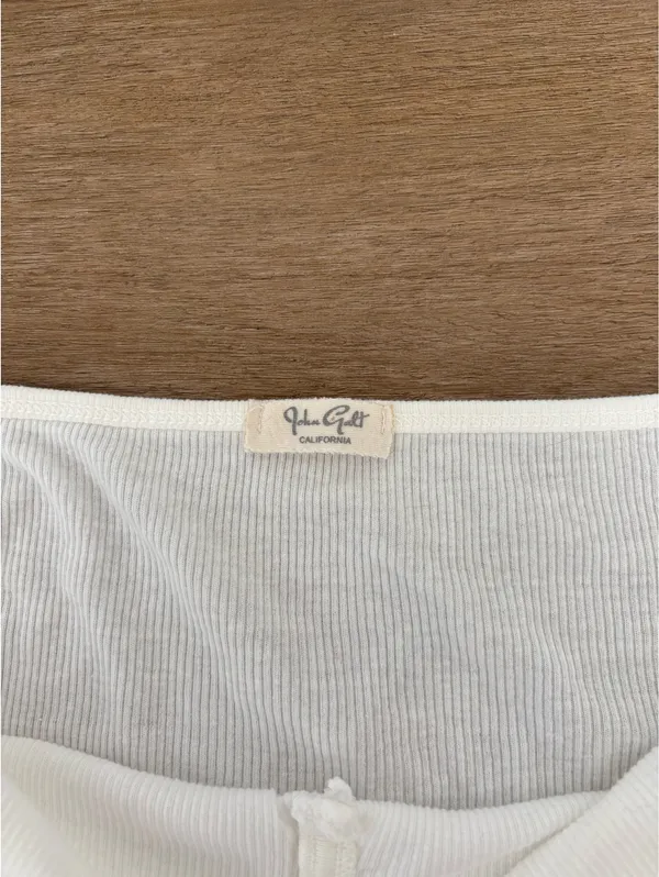 Brandy Melville White Lace Tank Top - Image 3