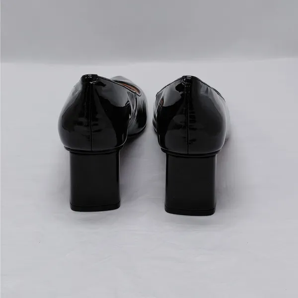 Linea Paolo Womens Pumps Size 6 Black Patent Office Chic Career Cocktail Shoes - Image 11