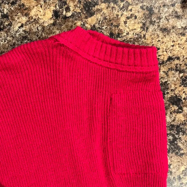 Abercrombie Cardigan Sweater Hot Pink V Neck Preppy Y2K Logo Minimalist Large - Image 11