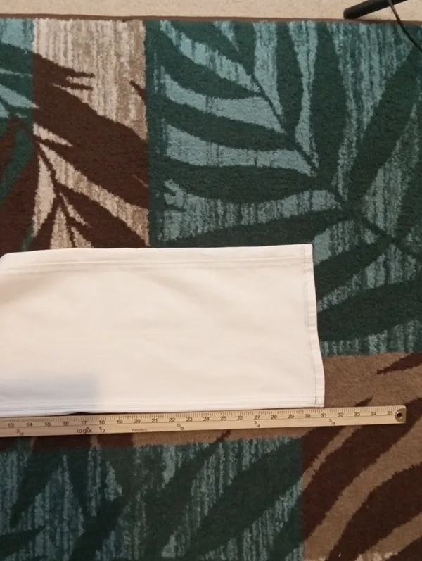 Pilcro Anthropologie Womens Size 28 Wide Leg White Jeans Stretch Coastal - Image 12