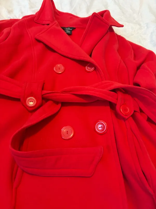 Shanna red coat Size L - Image 2