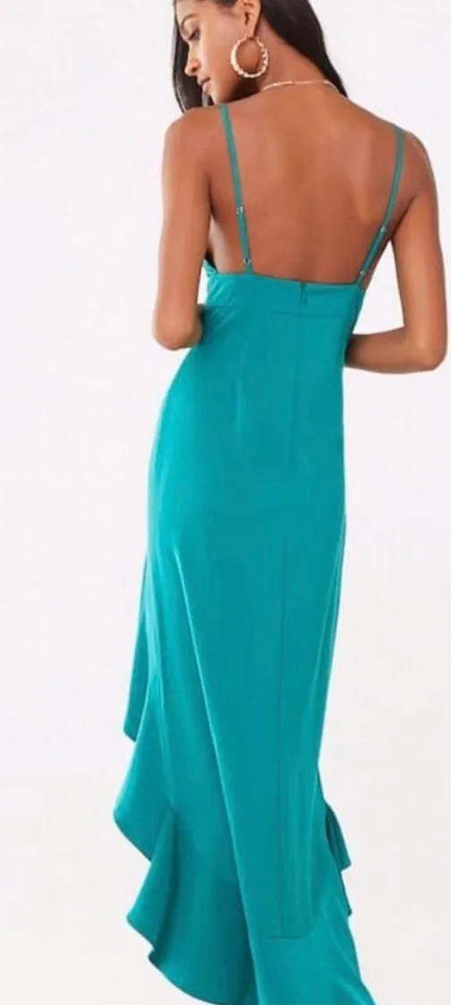 Forever 21 Teal High Low Dress - Image 3
