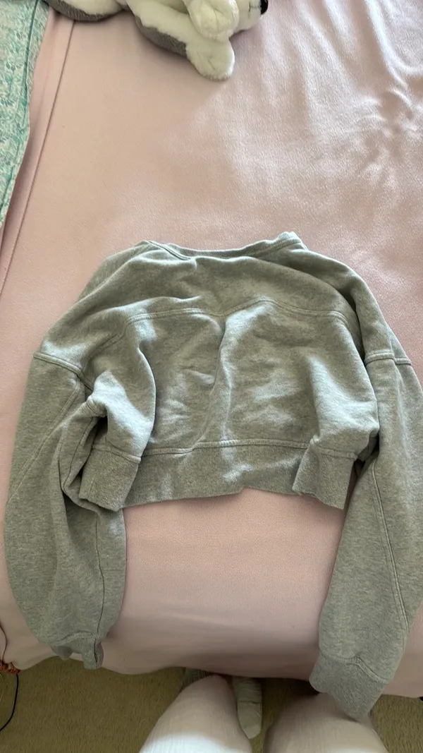 OFFLINE by Aerie Cropped Sweatshirt button up - Image 3