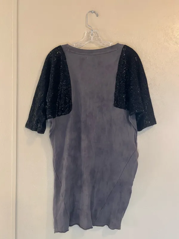 Free People We The Free City Sparkle Tee sz XS - Image 2