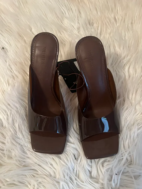 Forever 21 Vinyl Spool Heels - Image 2
