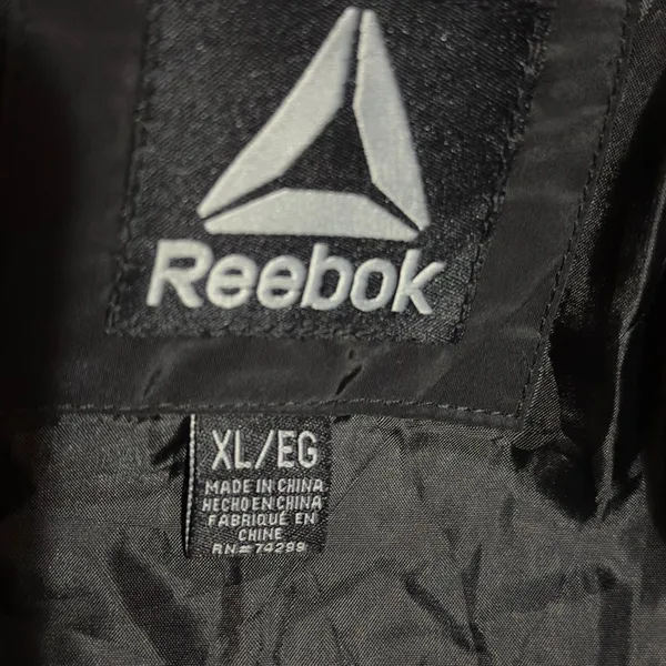 Reebok | NWOT Women's Black Pink Trim Thick Winter Puffer Jacket Coat (size XL) - Image 11